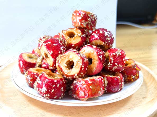 为客户做的冻干冰糖葫芦实验效果非常不错