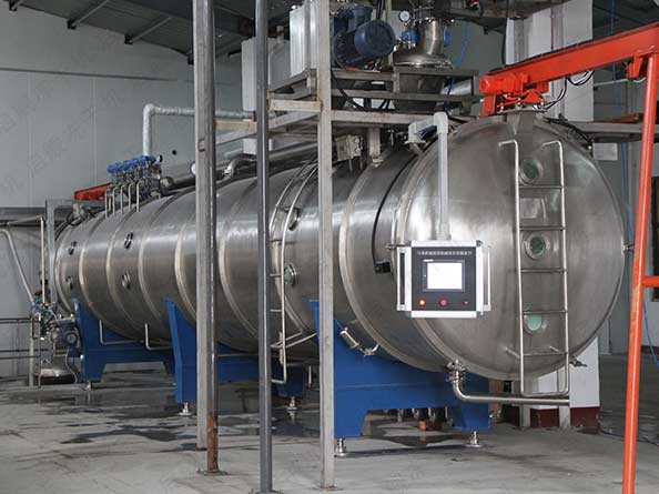 带式粉体真空低温⼲燥机